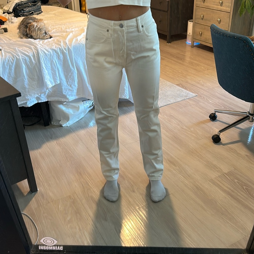 Kith women denim white jeans